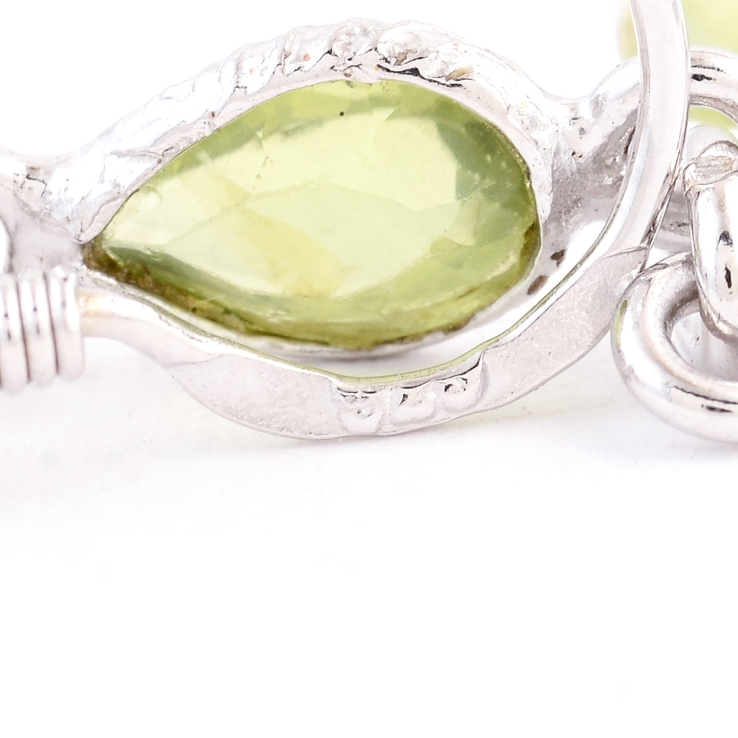 10.50 Ct Blue Topaz, Peridot 925 Sterling Silver Earrings