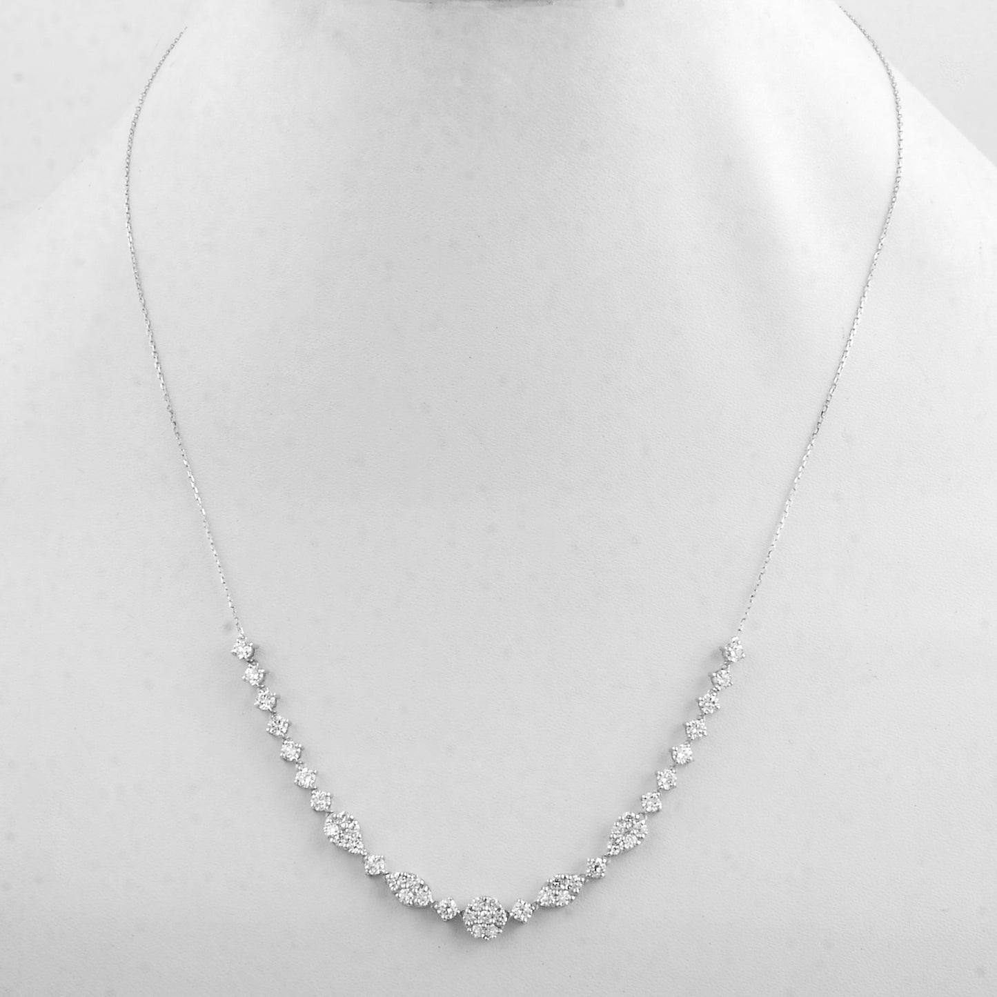 2.12 Carats Lab Grown Diamond 14K Gold Necklace