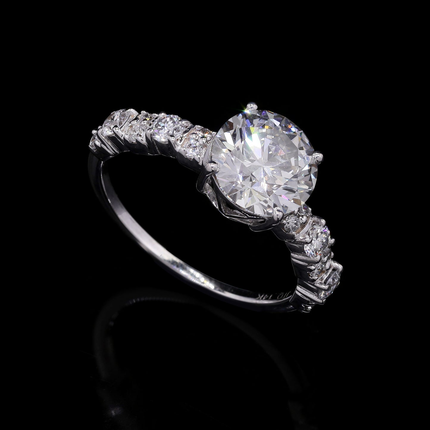2.55 Carats Lab Grown Diamond 14K Gold Ring