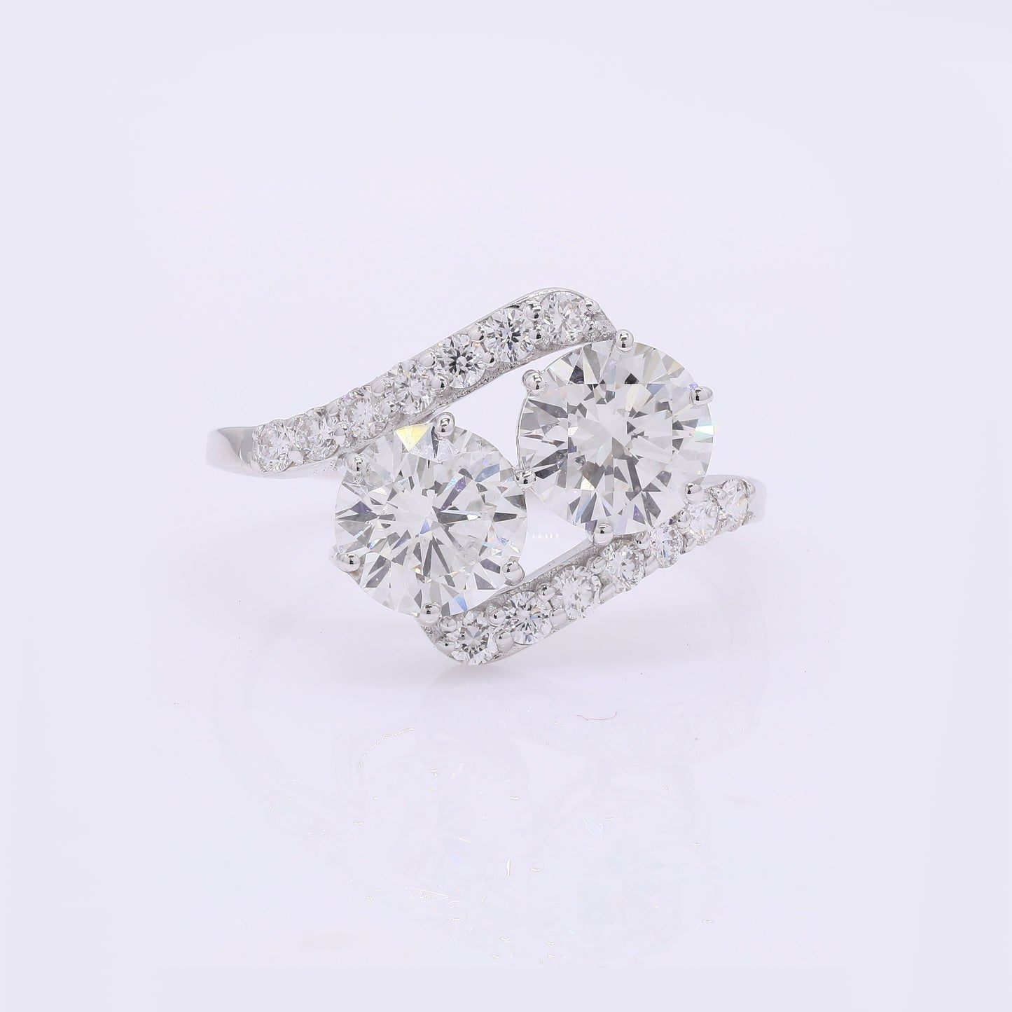 2.56 Carats Lab Grown Diamond 14K Gold Ring
