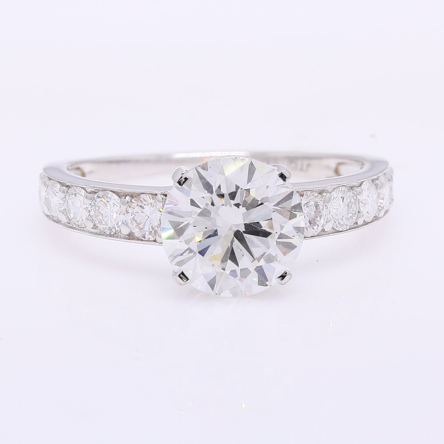 3.00 Carats Lab Grown Diamond 14K Gold Ring
