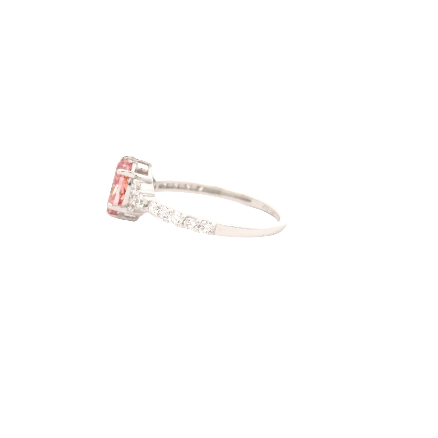 1.56 Carats Pink Lab Grown Diamond 14K Gold Ring