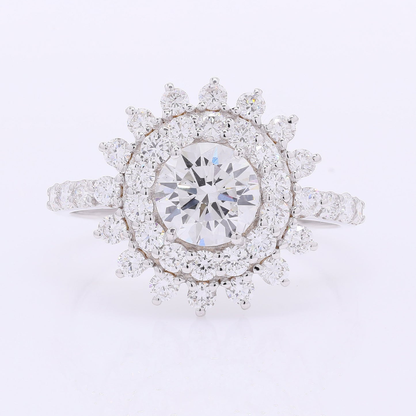 2.05 Carats Lab Grown Diamond 14K Gold Ring