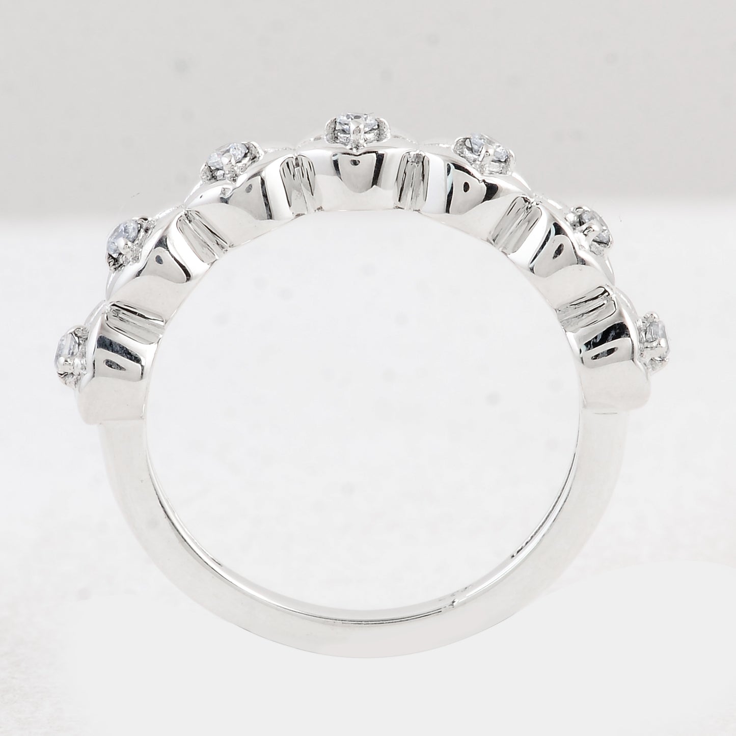 0.27 Ct Round Cubic Zirconia 925 Sterling Silver Ring