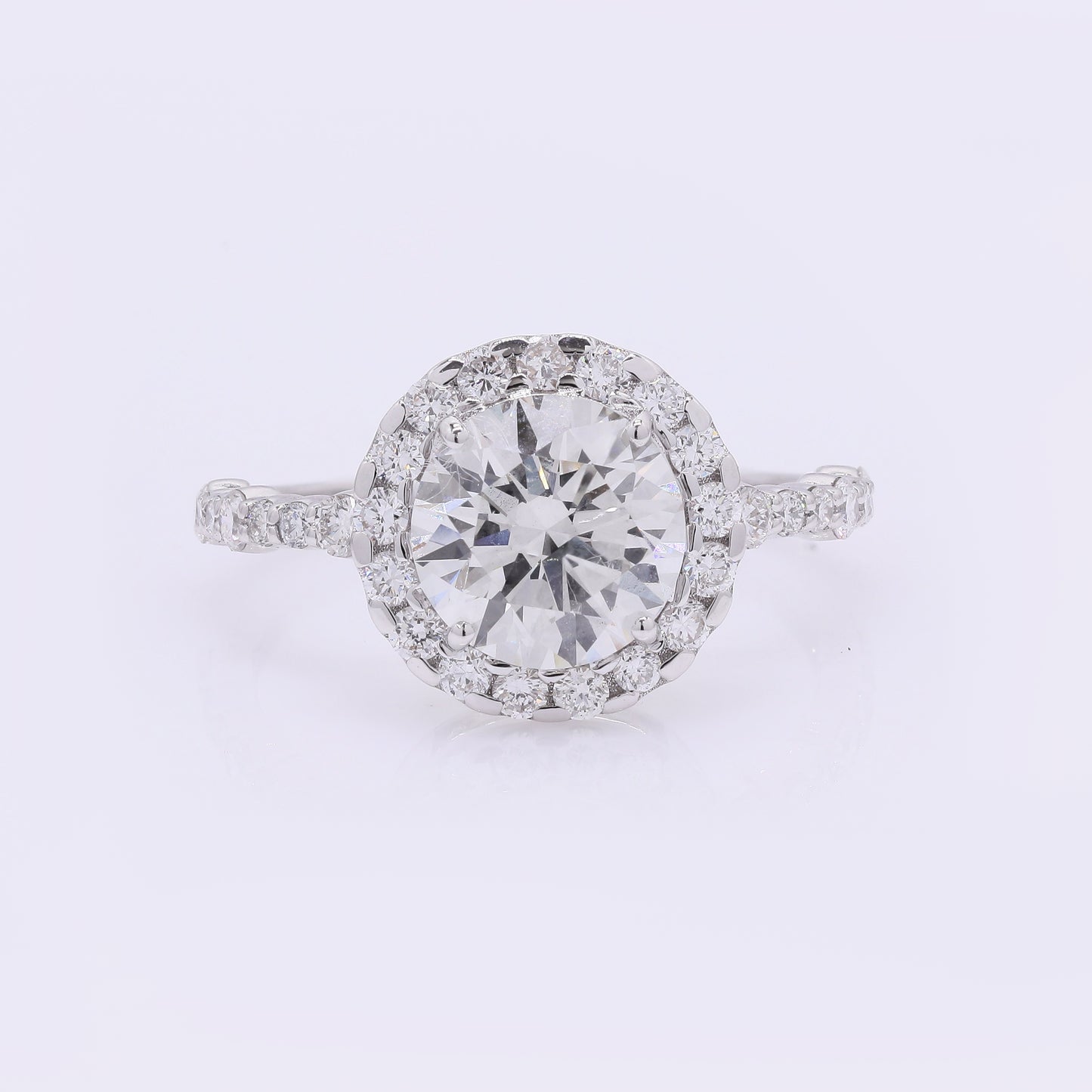 2.64 Carats Lab Grown Diamond 14K Gold Ring