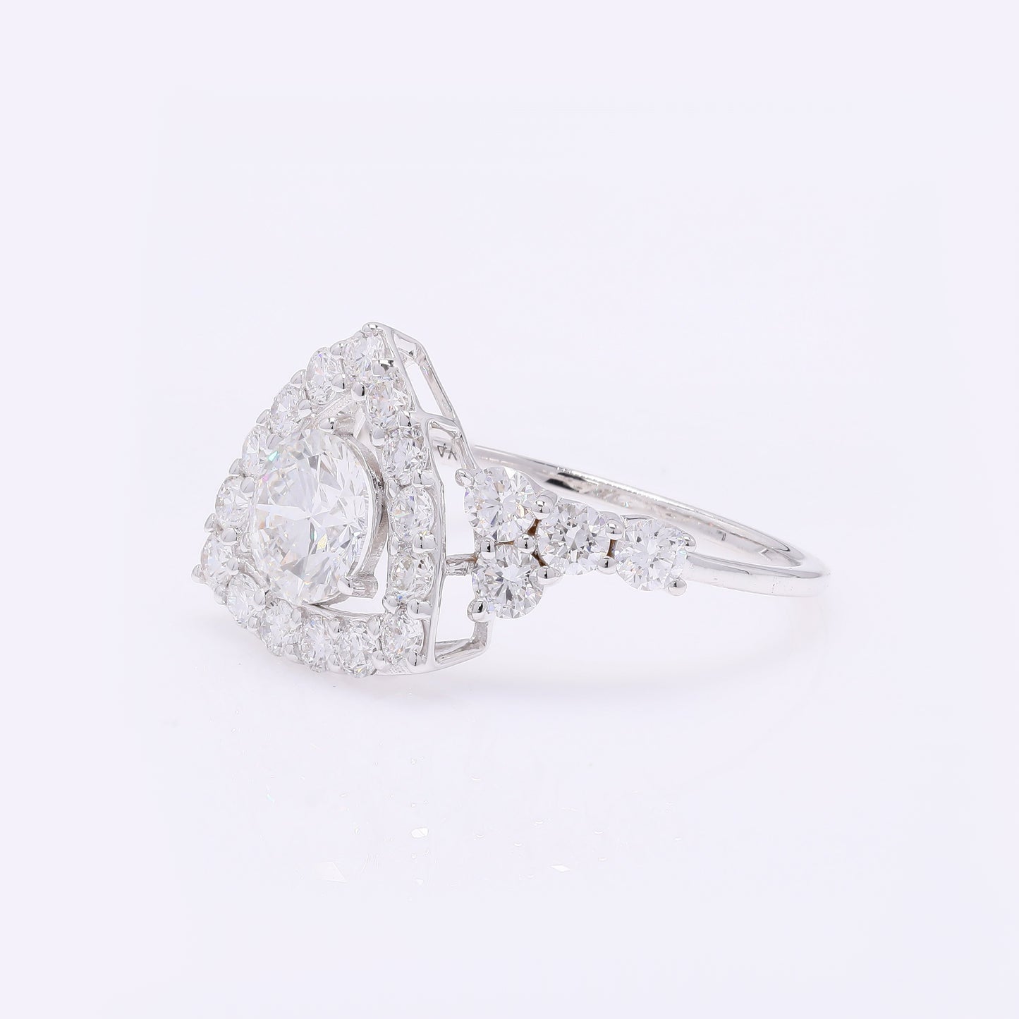 2.03 Carats Lab Grown Diamond 14K Gold Ring