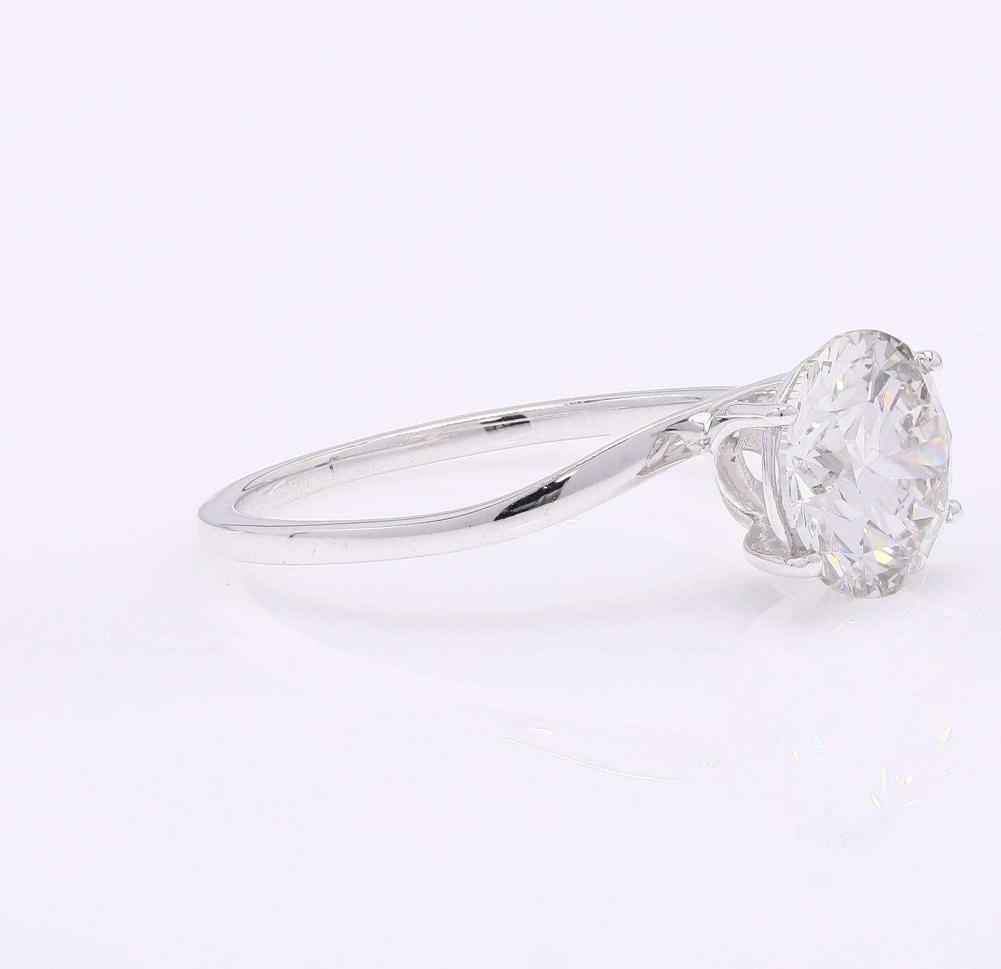 2.02 Carats Lab Grown Diamond 14K Gold Ring
