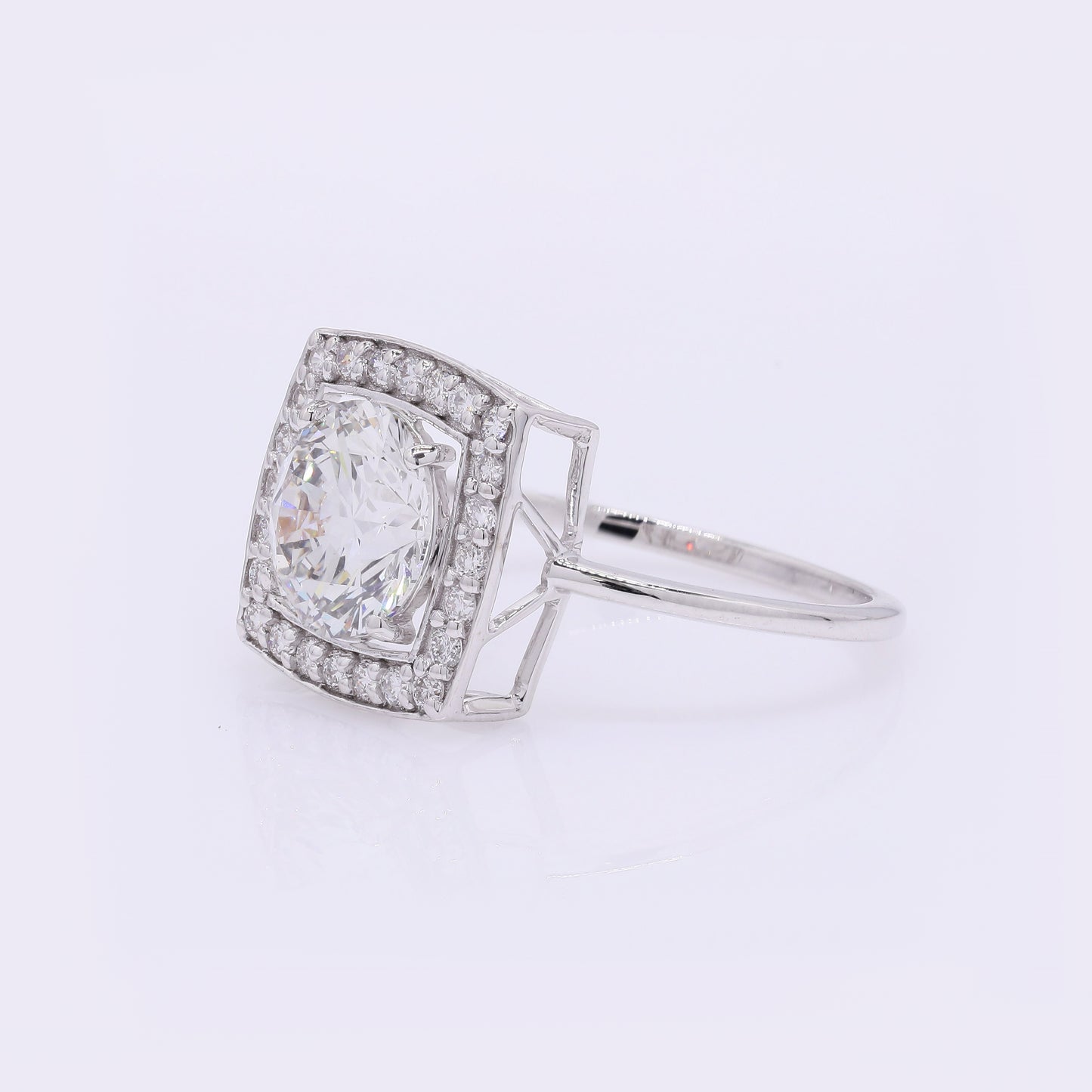 2.38 Carats Lab Grown Diamond 14K Gold Ring