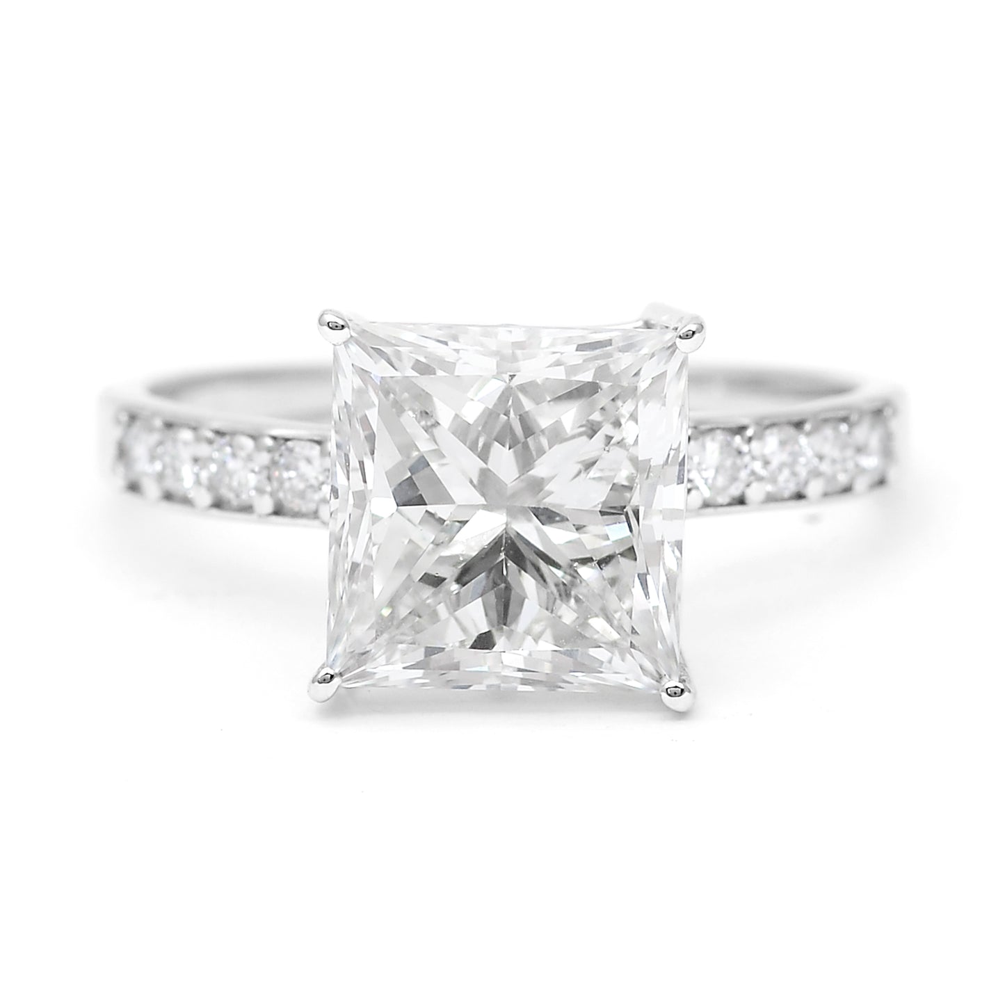 4.19 Carats Lab Grown Diamond 14K Gold Ring