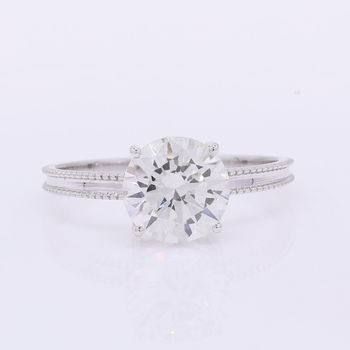 2.03 Carats Lab Grown Diamond 14K Gold Ring