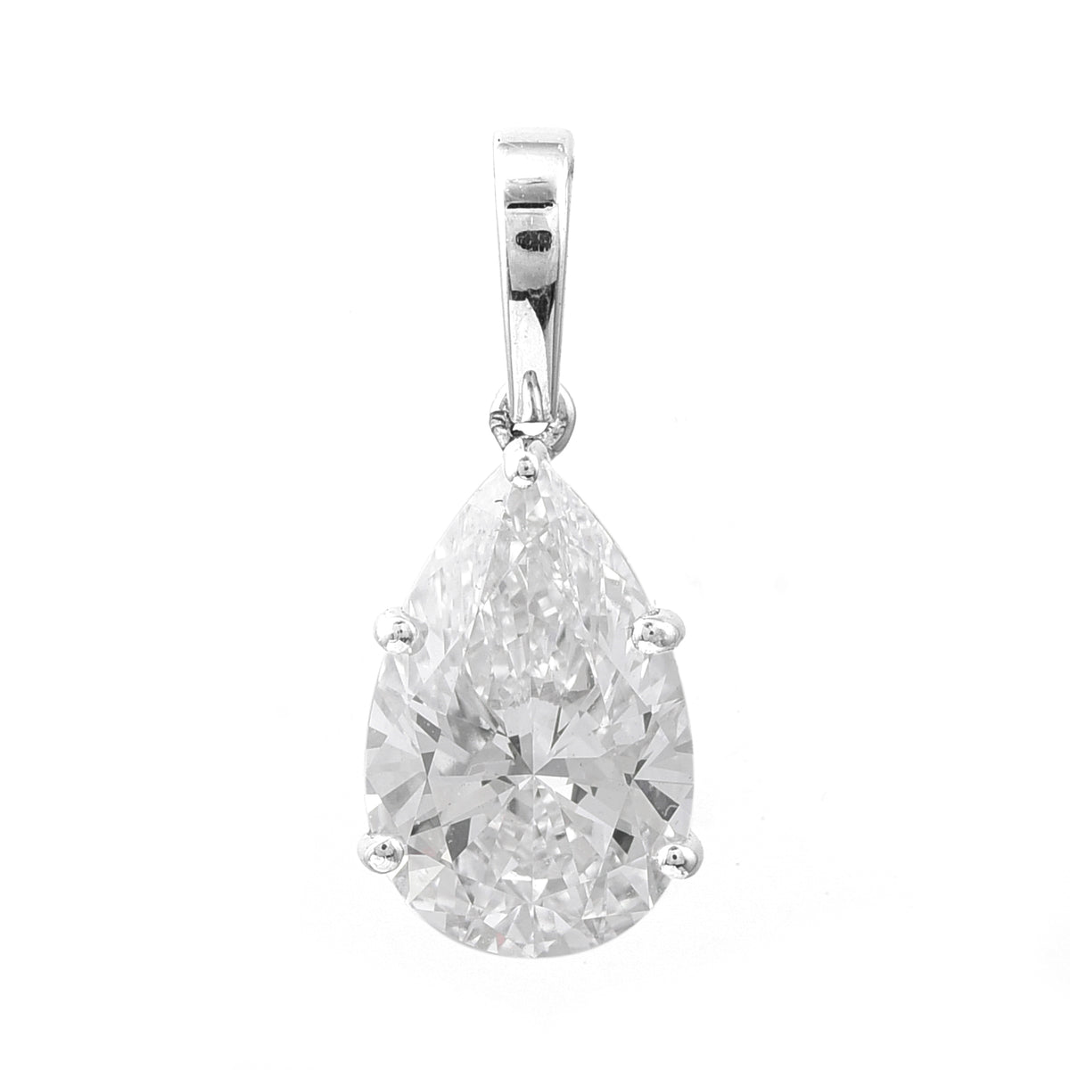 2.03 Carats Lab Grown Diamond 14K Gold Pendant
