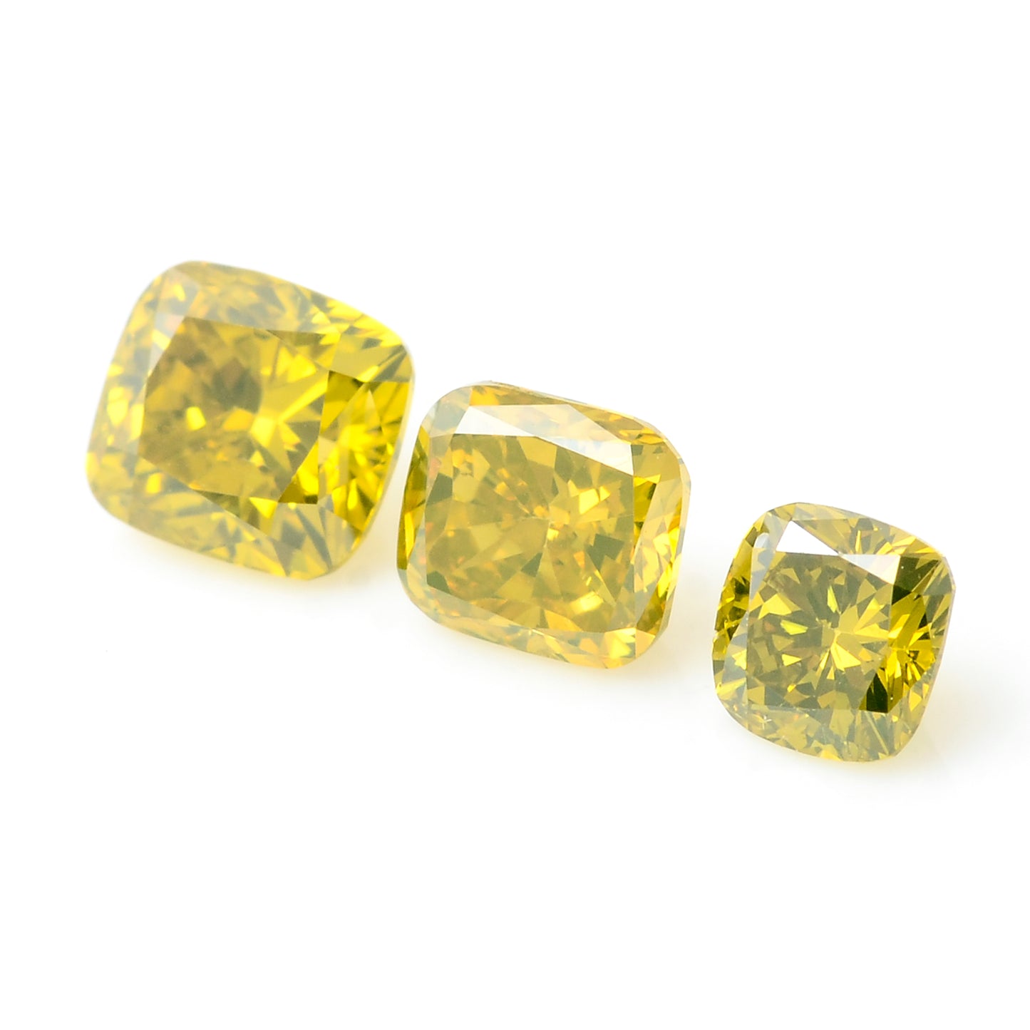 1.07 Carat Yellow Diamond Cushion Loose Gemstone