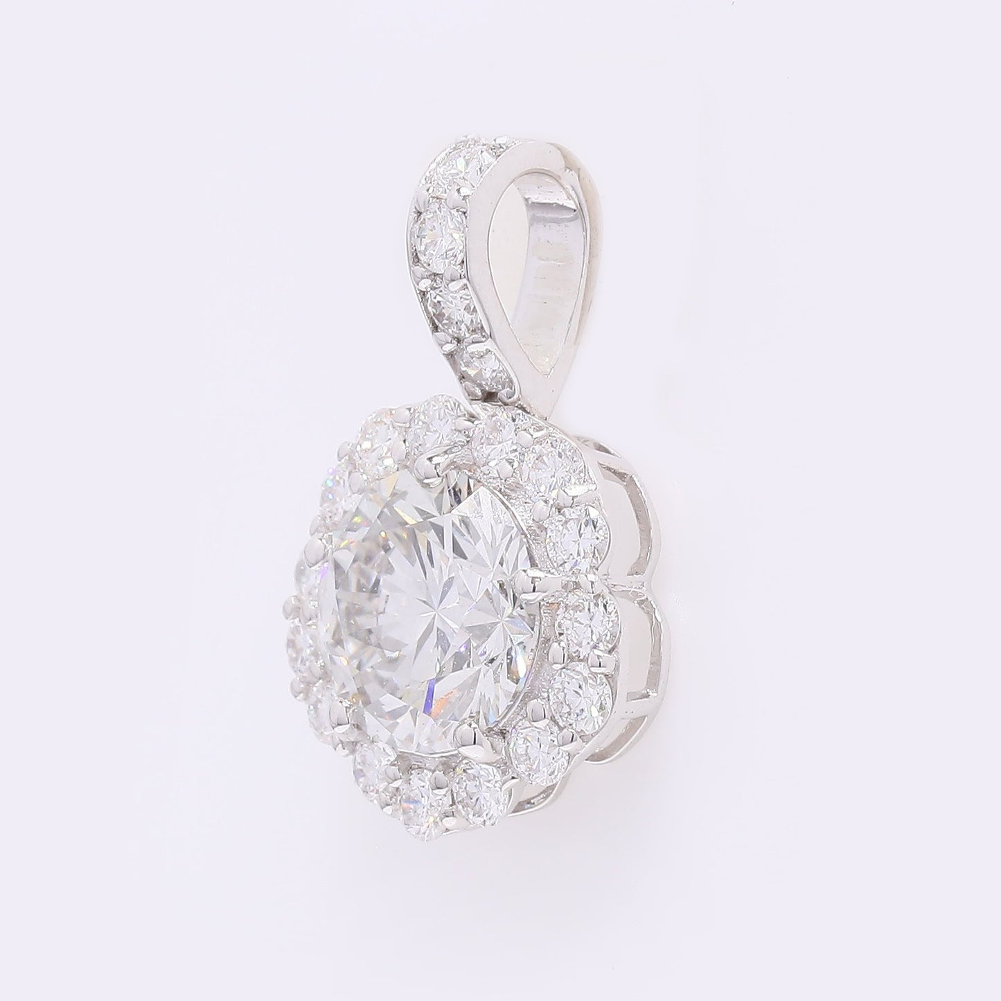 2.30 Carats Lab Grown Diamond 14K Gold Pendant