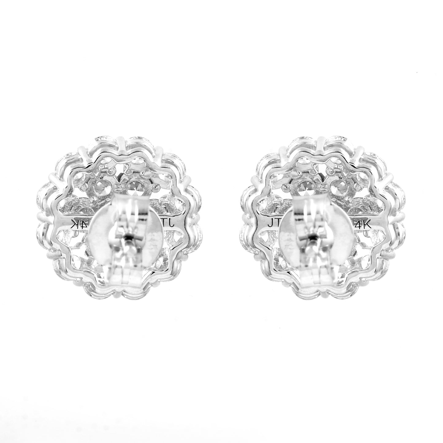 2.17 Carats Lab Grown Diamond 14K Gold Earrings