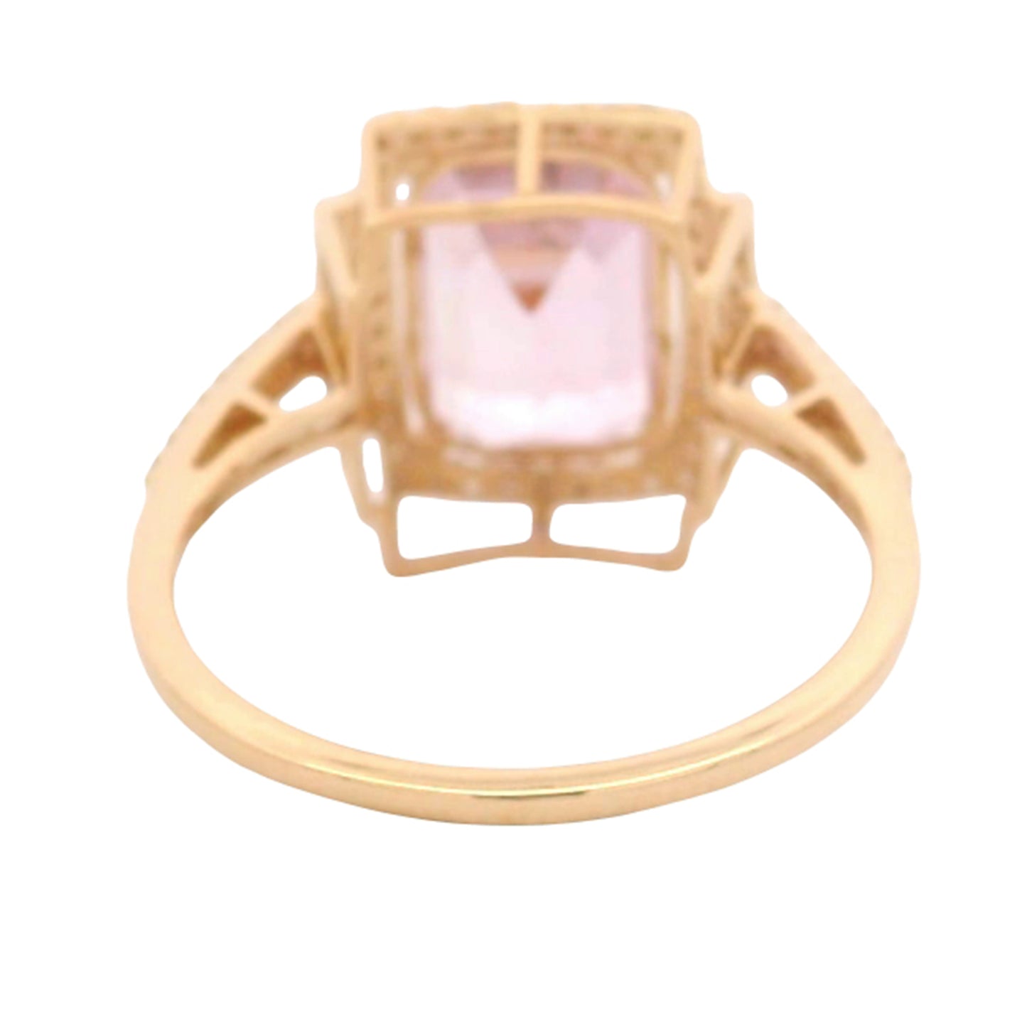 4.75 Ct Cushion Kunzite 14K Gold Ring