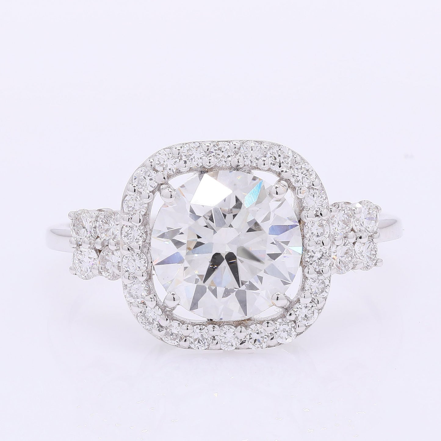 2.53 Carats Lab Grown Diamond 14K Gold Ring