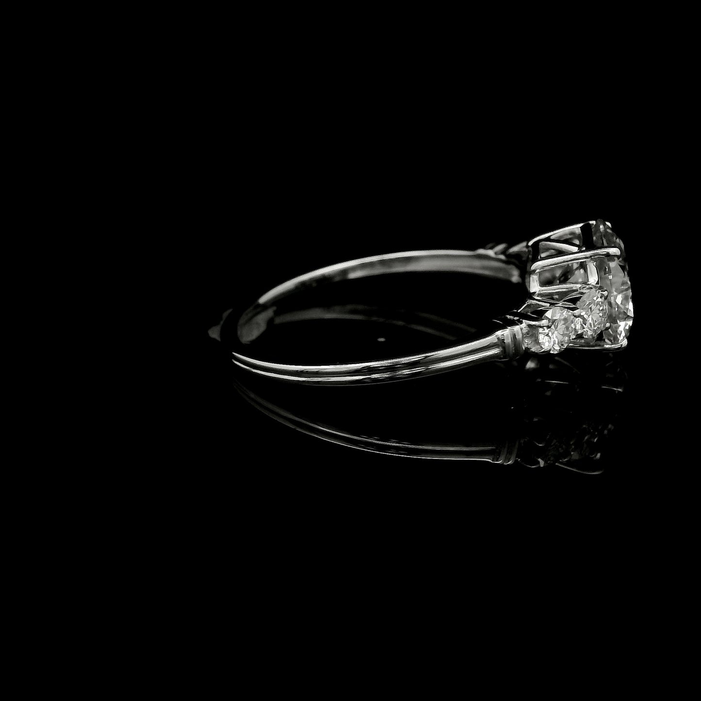 1.91 Ct Round Lab Grown Diamond 14K Gold Ring