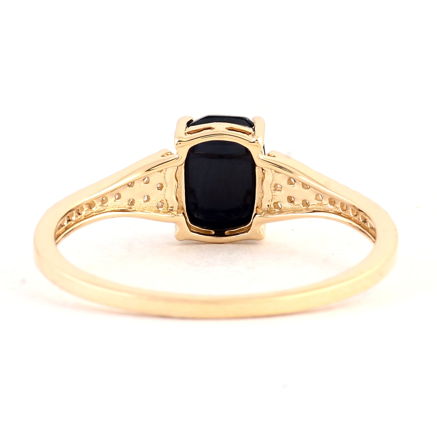 1.41 Carats Natural Corundum Sapphire 14K Gold Ring