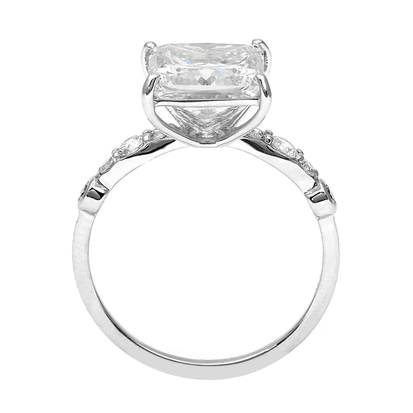 4.28 Carats Lab Grown Diamond 14K Gold Ring