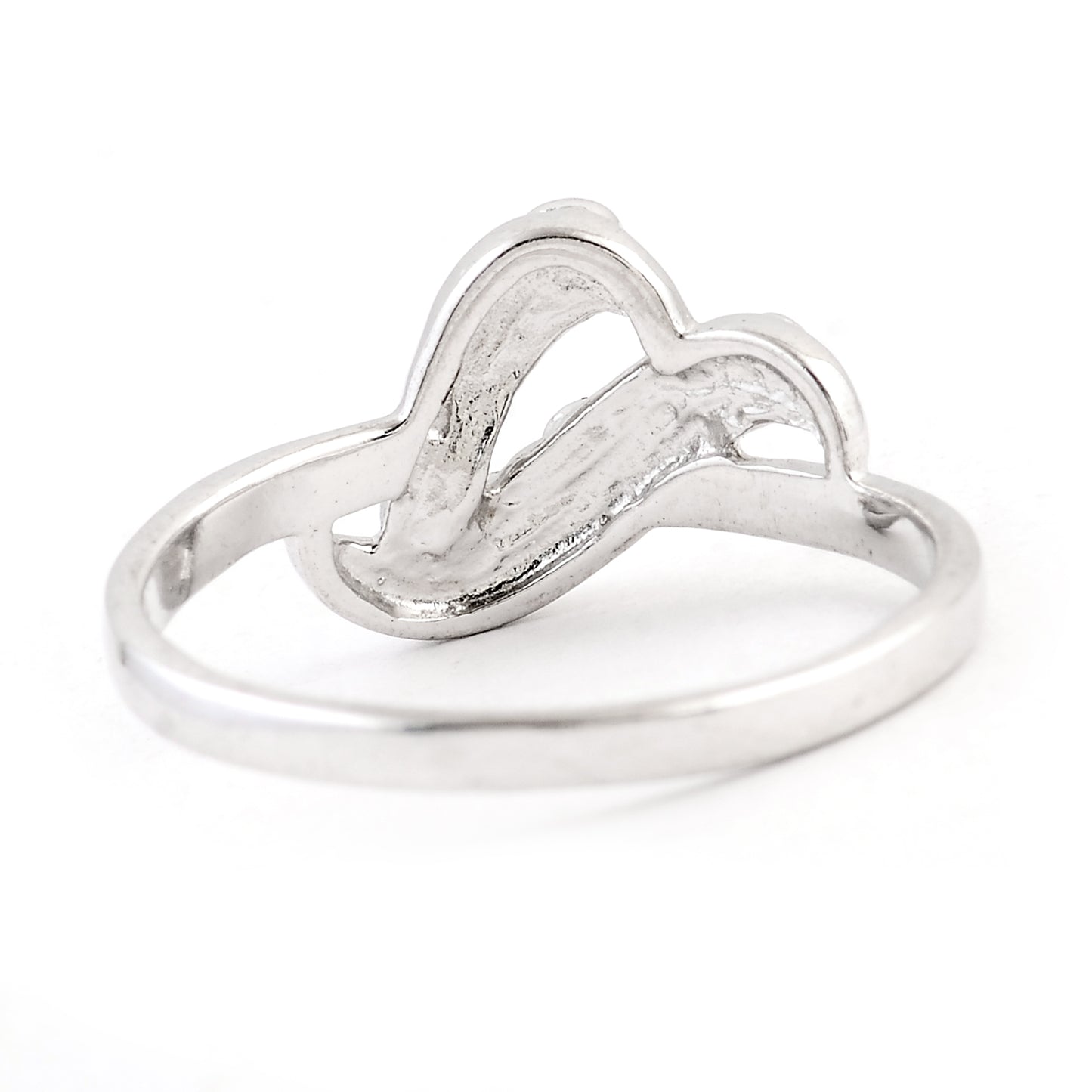 0.00 Ct Plain 925 Sterling Silver Ring