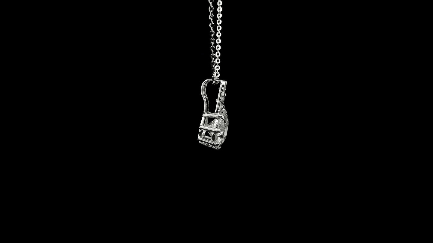 1.17 Ct Round Lab Grown Diamond 14K Gold Pendant