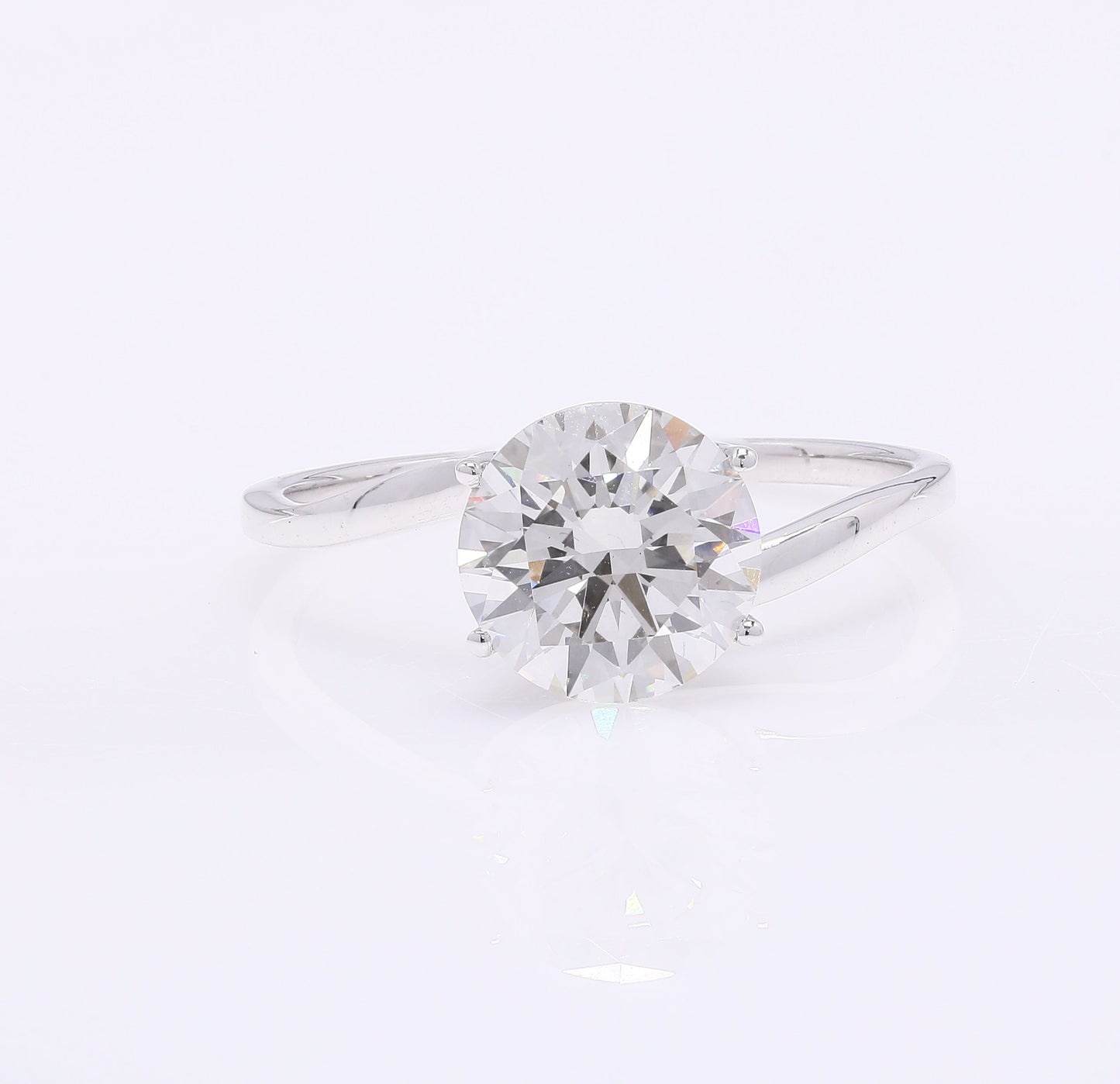 2.02 Carats Lab Grown Diamond 14K Gold Ring