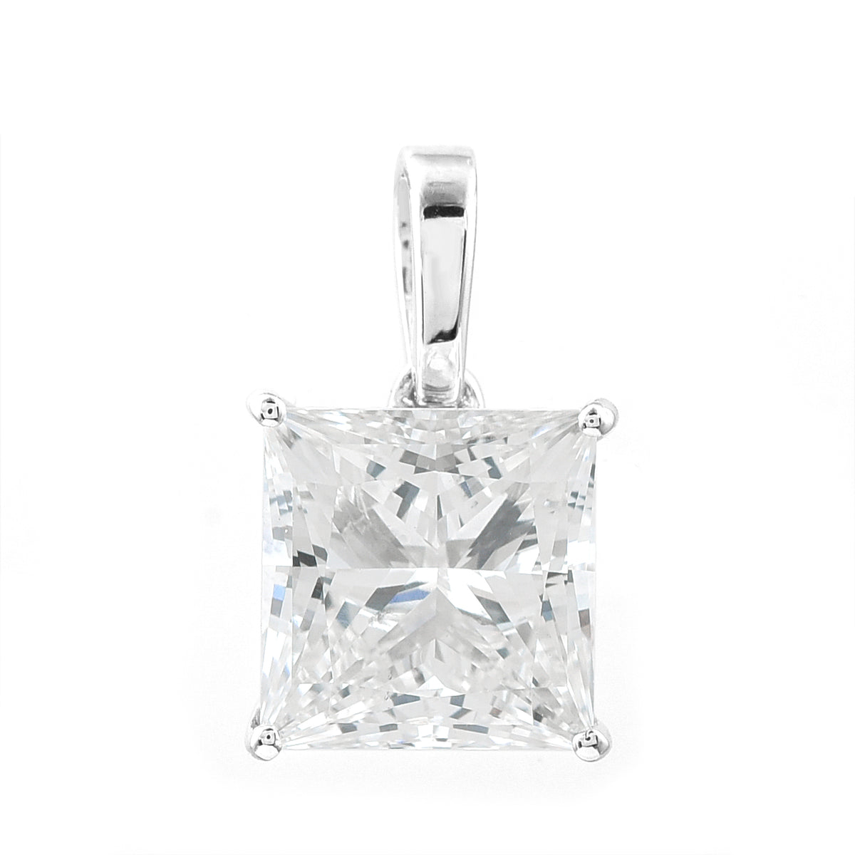 3.00 Carats Lab Grown Diamond 14K Gold Pendant
