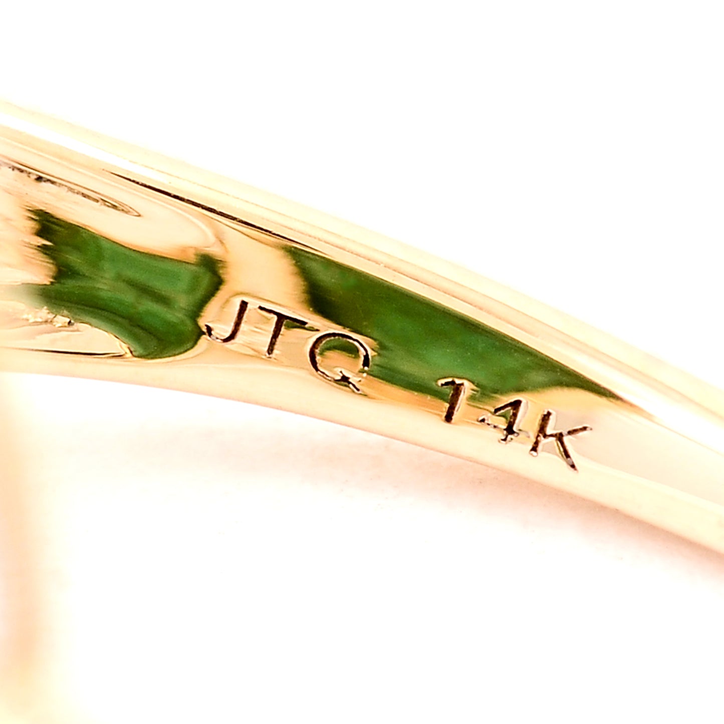 12.69 Ct Oval Cabochon Emerald 14K Gold Ring