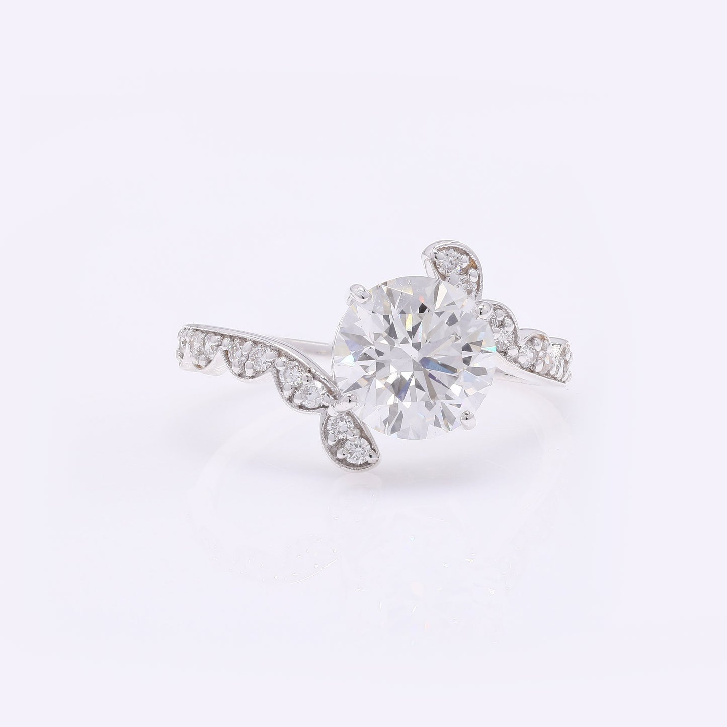 2.38 Carats Lab Grown Diamond 14K Gold Ring