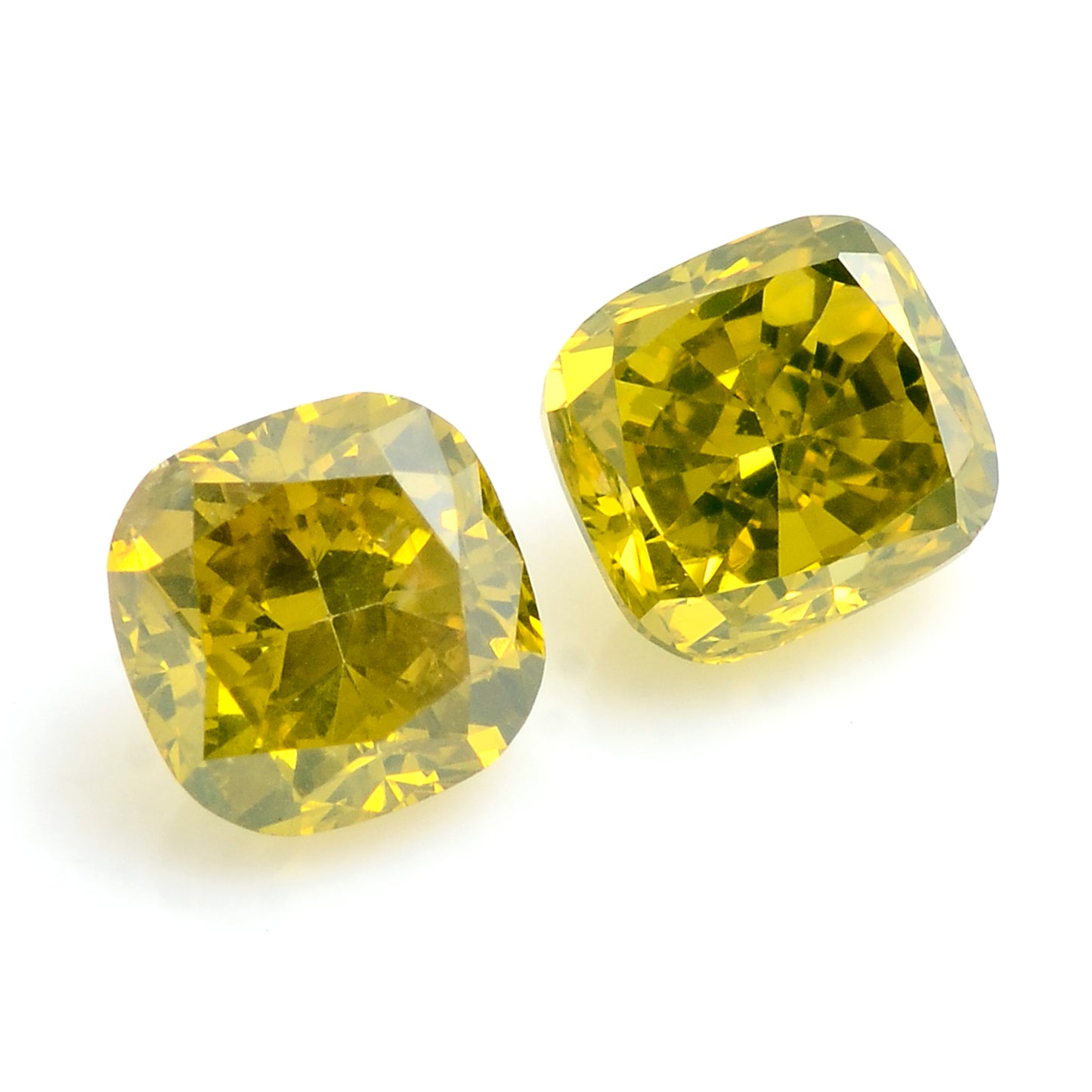 0.83 Carat Yellow Diamond Cushion Loose Gemstone