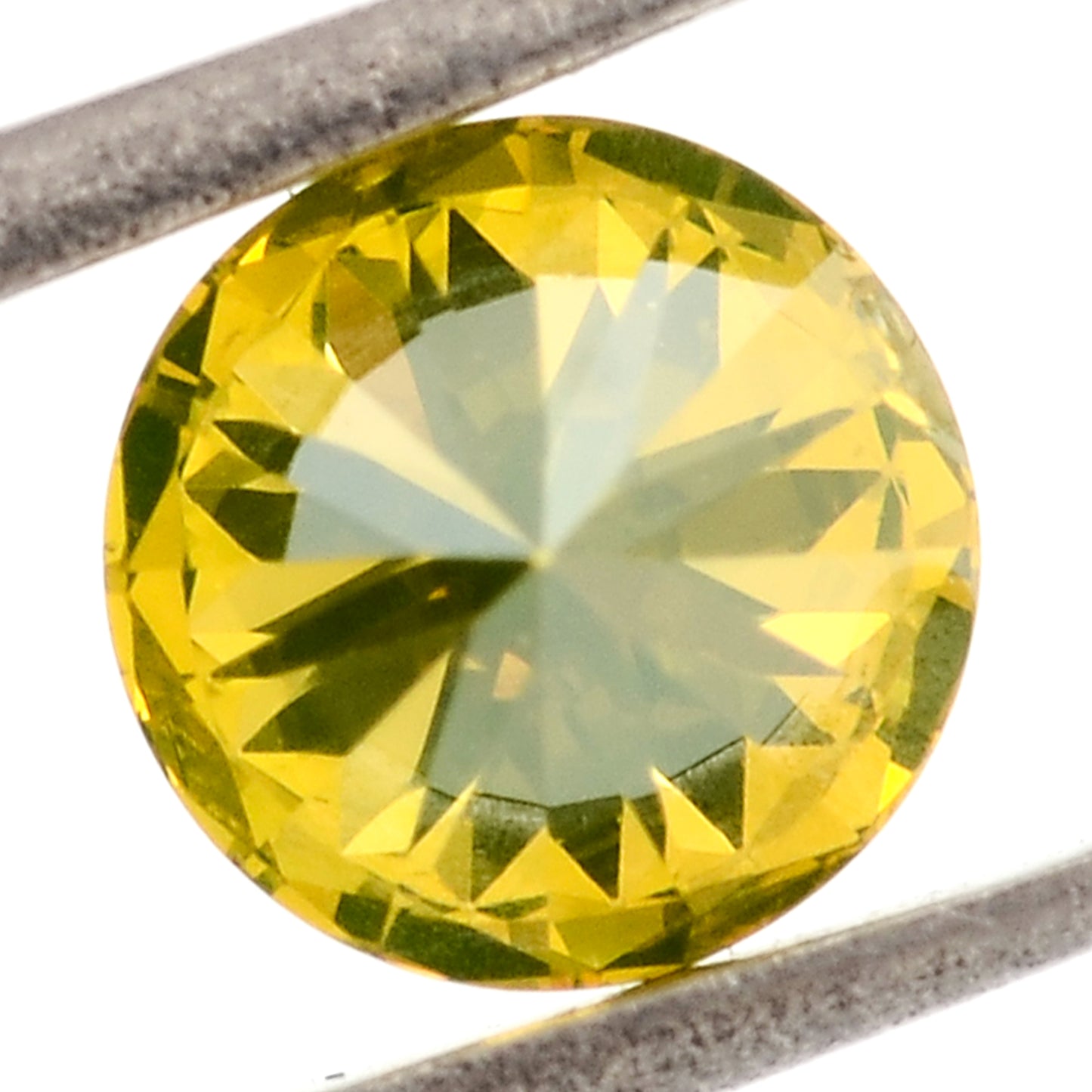0.41 Yellow Diamond Round Loose Gemstone