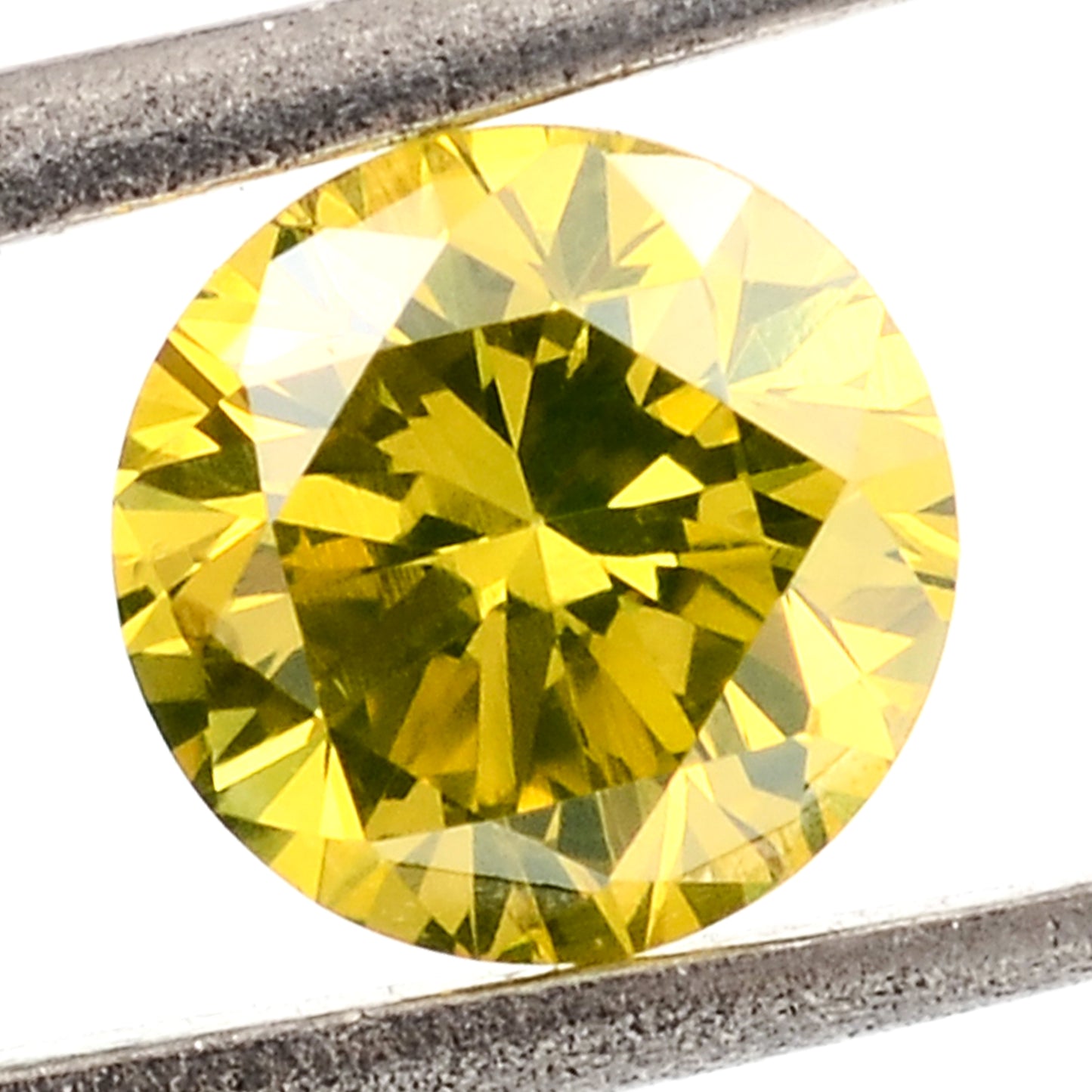 0.79 Yellow Diamond Round Loose Gemstone