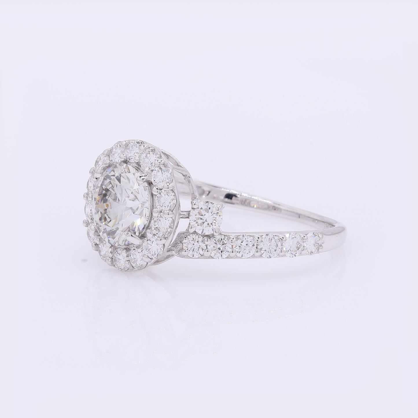 2.04 Carats Lab Grown Diamond 14K Gold Ring