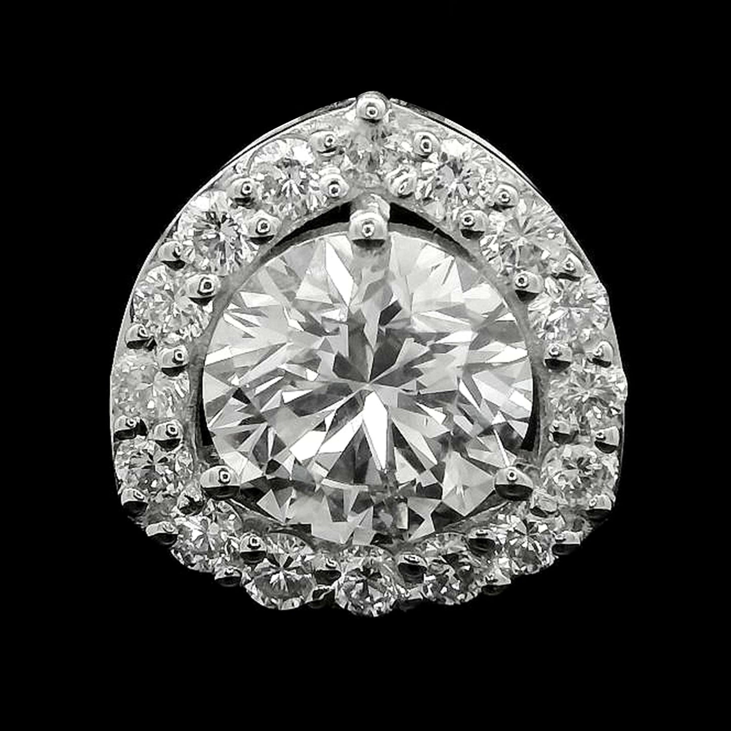 2.05 Carats Lab Grown Diamond 14K Gold Pendant