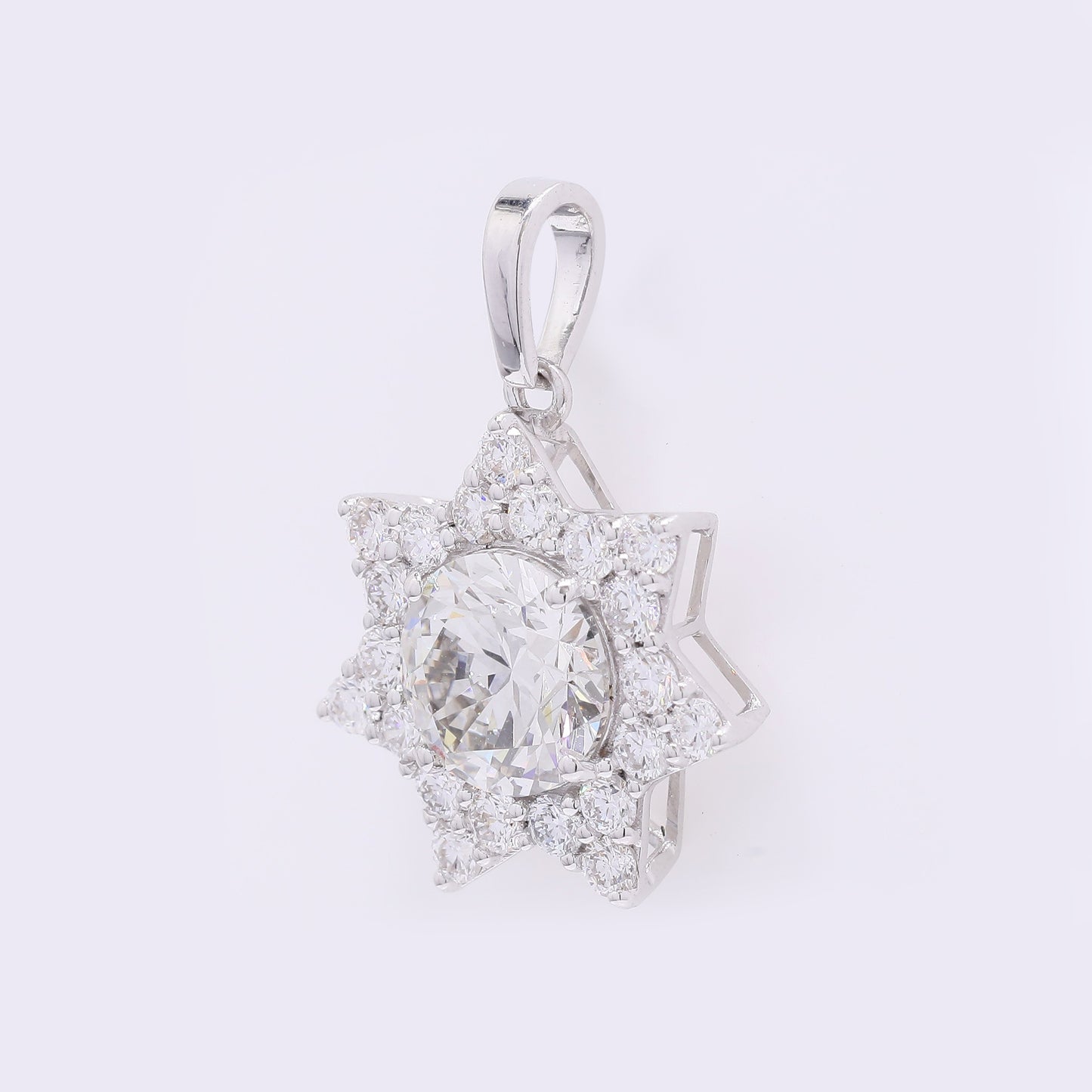 2.14 Carats Lab Grown Diamond 14K Gold Pendant