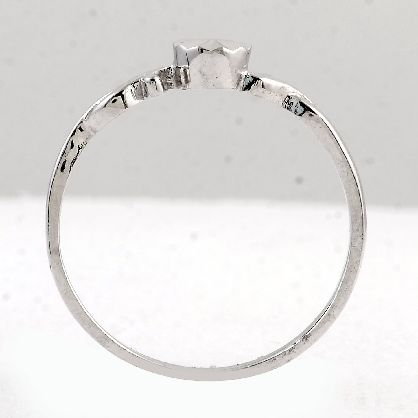 0.00 Ct Plain 925 Sterling Silver Ring
