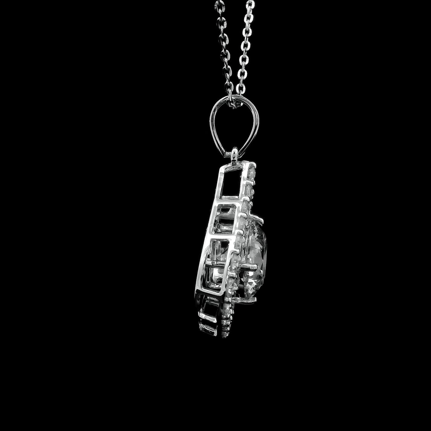2.36 Carats Lab Grown Diamond 14K Gold Pendant
