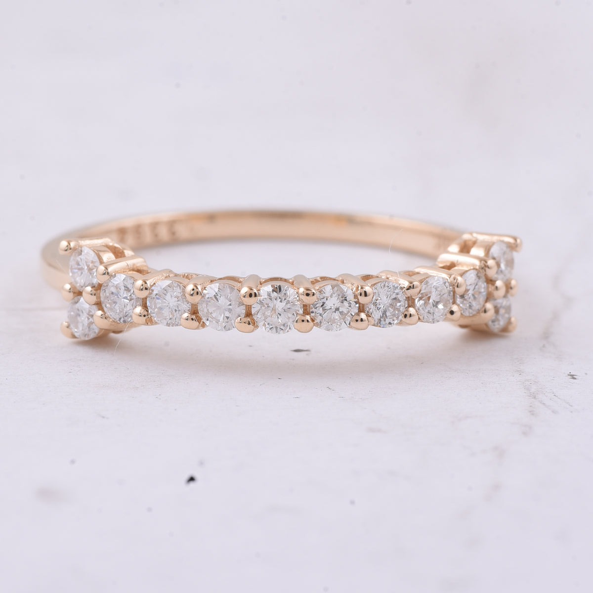 0.40 Ct Round Natural Diamond 14K Gold Ring
