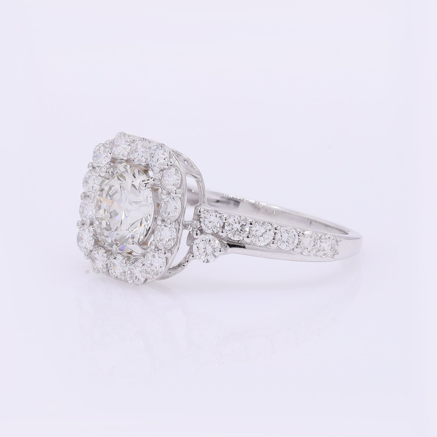 2.04 Carats Lab Grown Diamond 14K Gold Ring