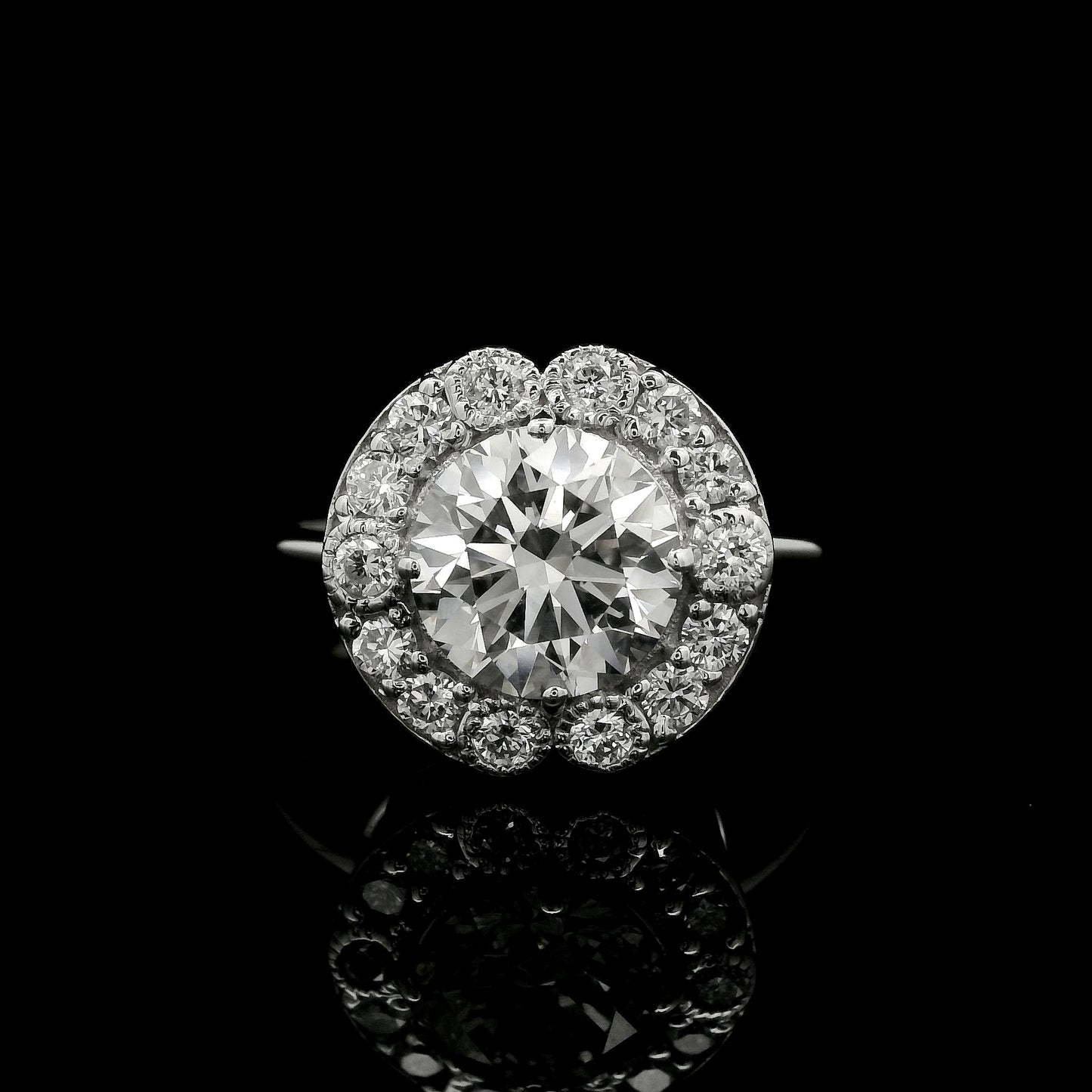 2.19 Carats Lab Grown Diamond 14K Gold Ring
