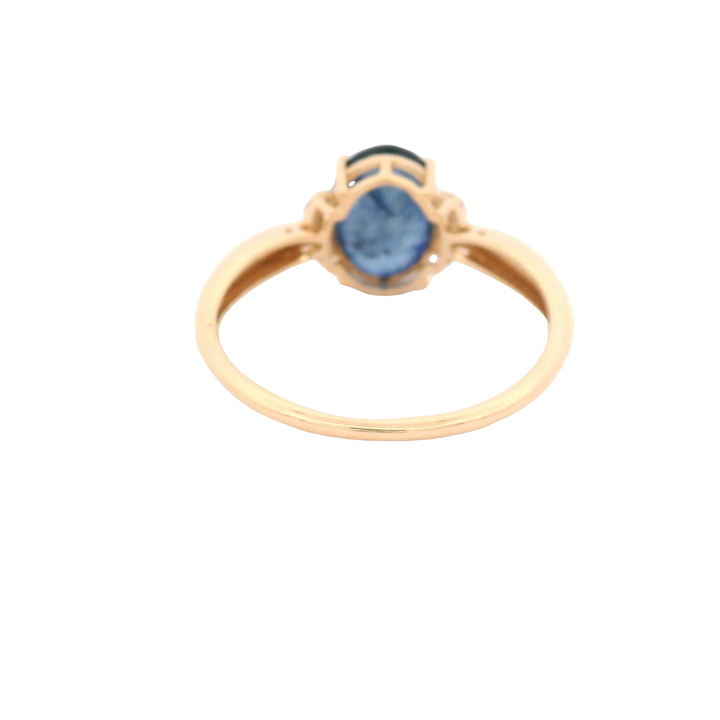 1.90 Ct Oval Sapphire 14K Gold Ring