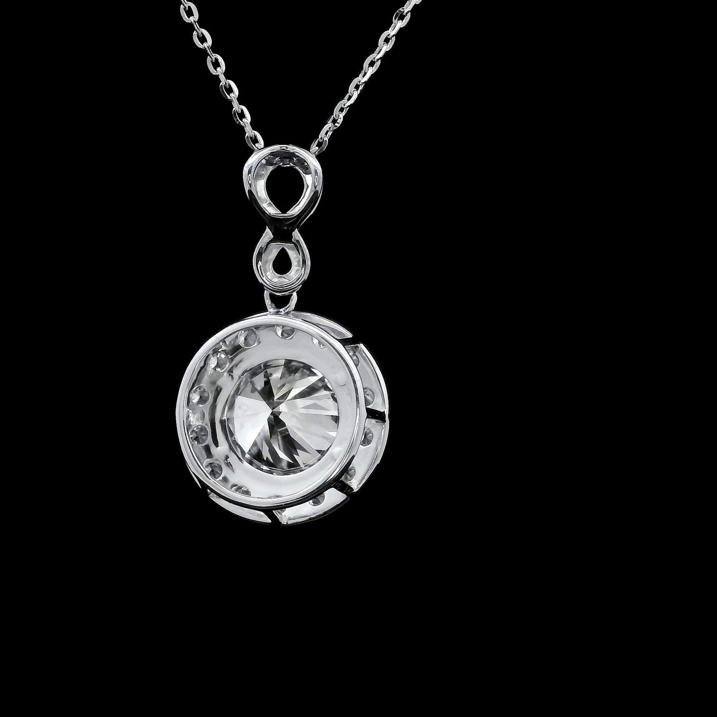 2.00 Carats Lab Grown Diamond 14K Gold Pendant