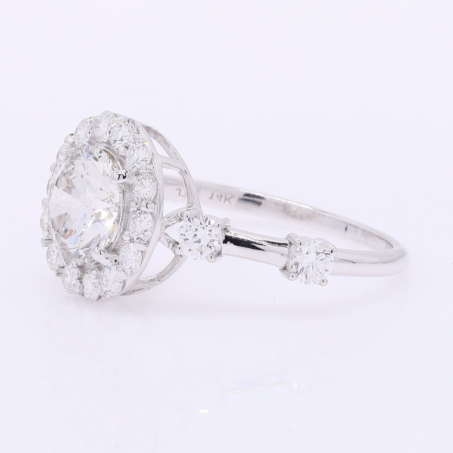 2.12 Carats Lab Grown Diamond 14K Gold Ring