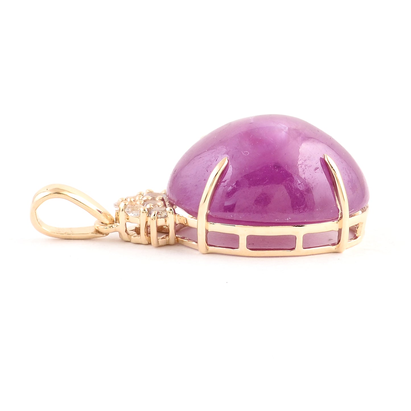 15.24 Ct Oval Ruby 14K Gold Pendant