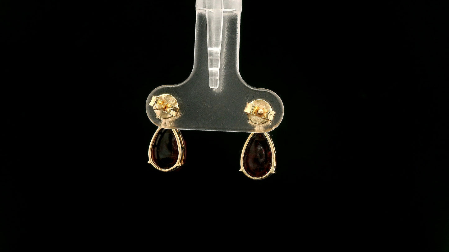 5.64 Ct Pear Tourmaline 14K Gold Earrings