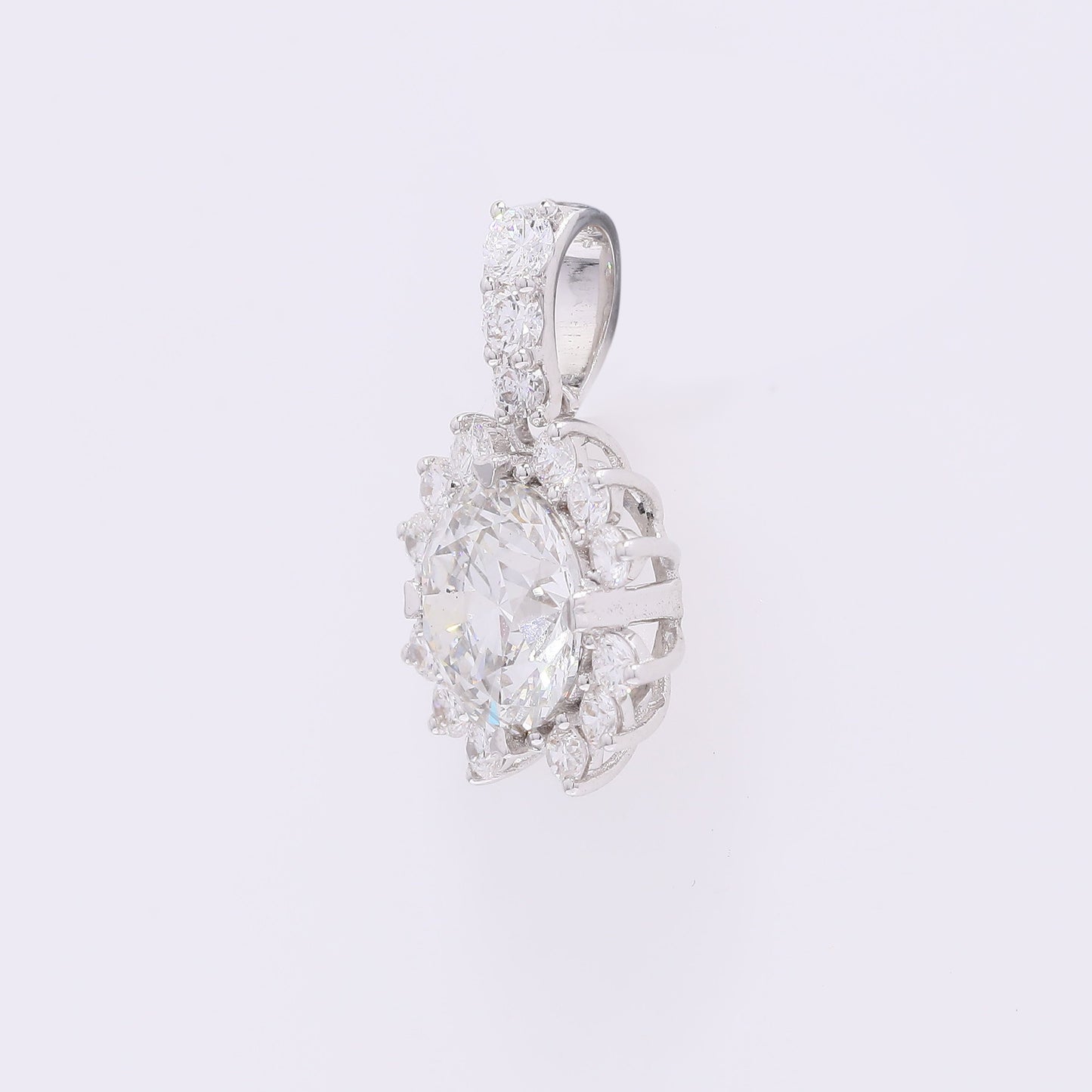2.13 Carats Lab Grown Diamond 14K Gold Pendant
