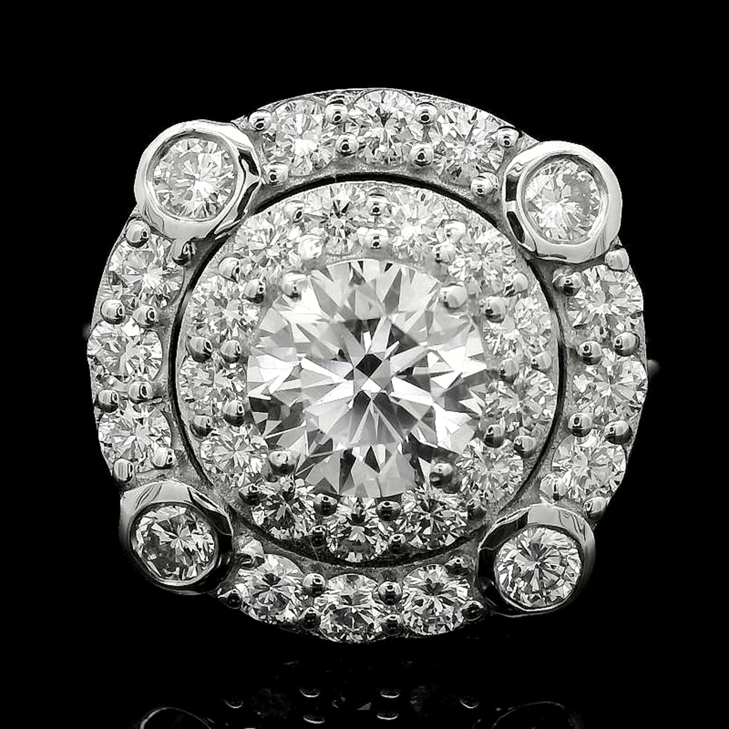 2.27 Carats Lab Grown Diamond 14K Gold Ring