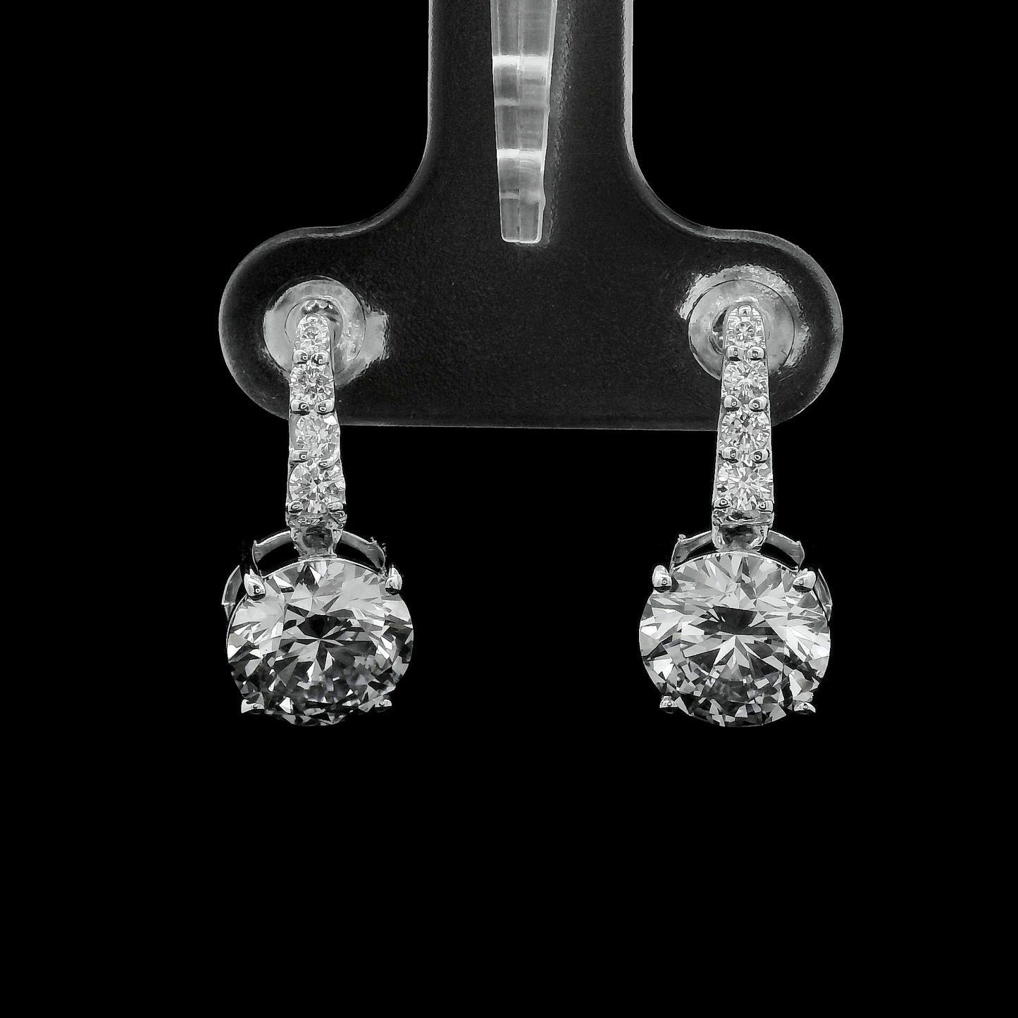 2.48 Carats Lab Grown Diamond 14K Gold Earrings