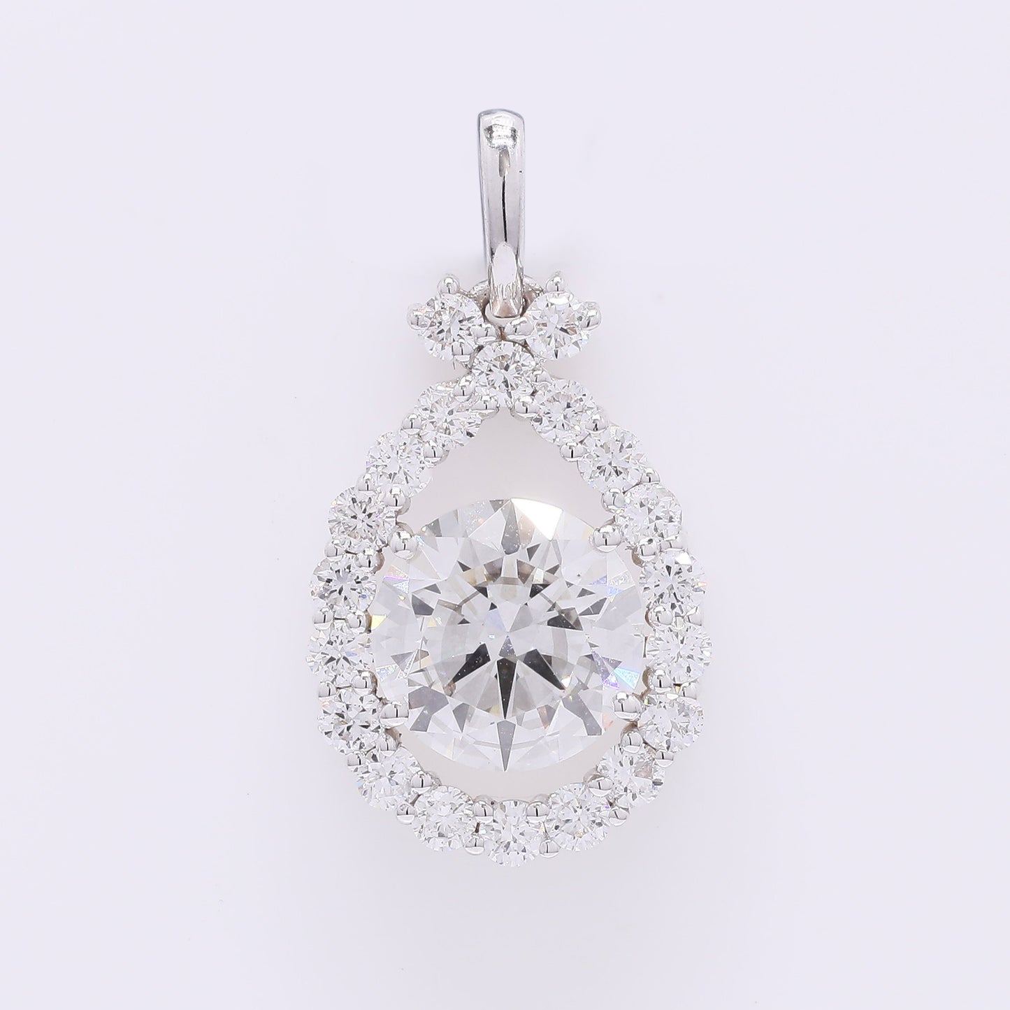 2.15 Carats Lab Grown Diamond 14K Gold Pendant