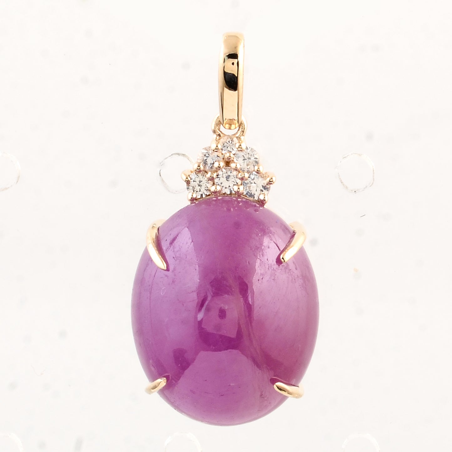 15.24 Ct Oval Ruby 14K Gold Pendant